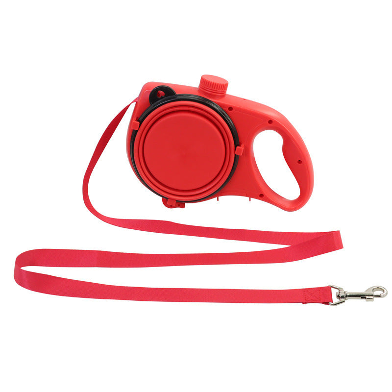 Multifunctional Dog Leash with Bowl